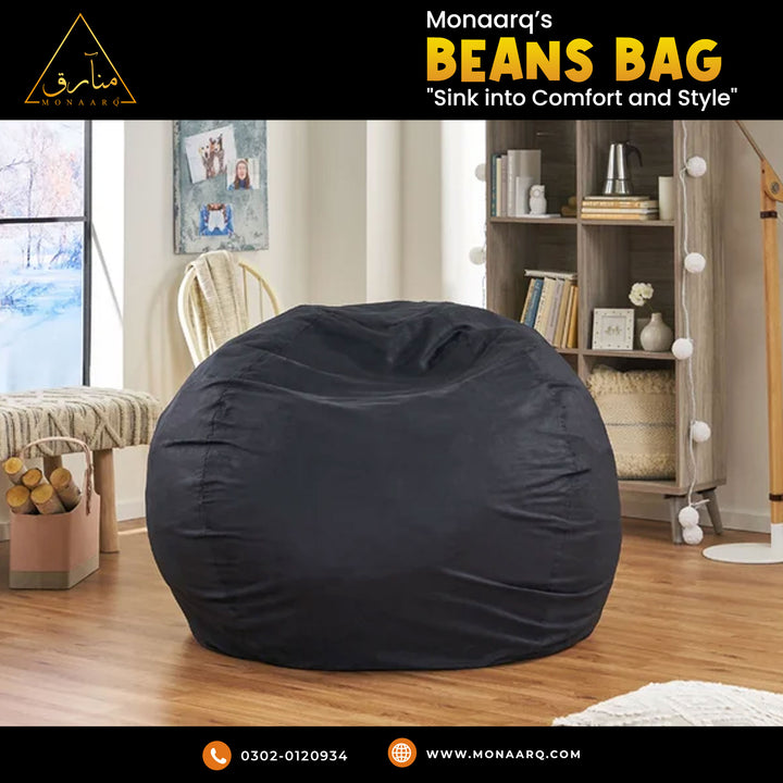 Bean Bag Chair (Black)