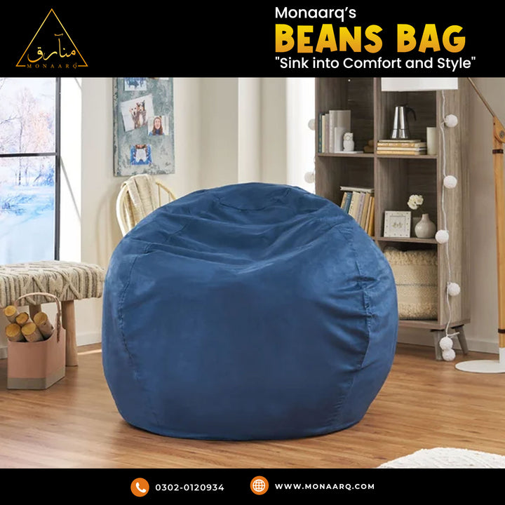 Bean Bag Chair (Blue)