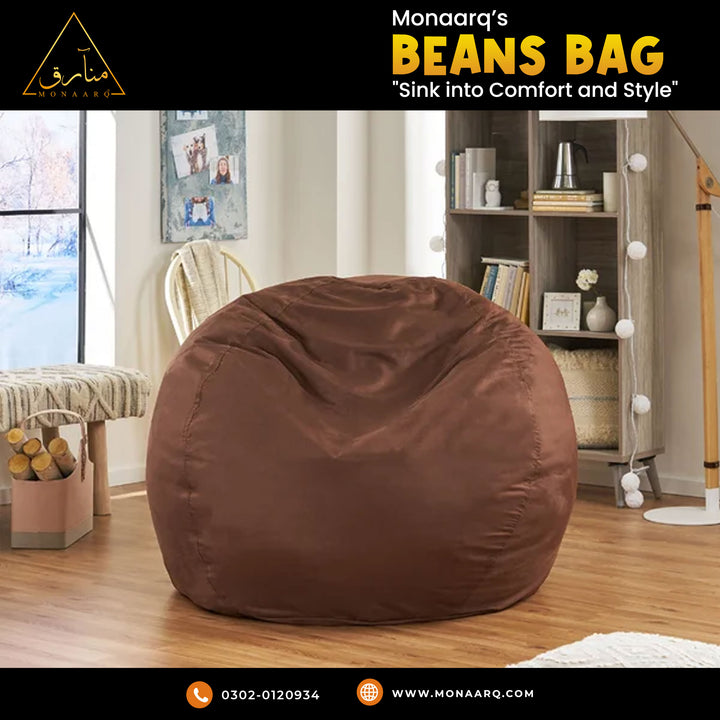 Bean Bag Chair (Brown)
