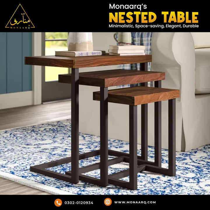 Wooden Nested Table