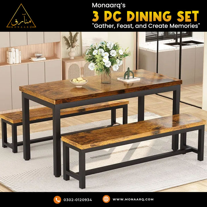 3 - Piece Dining Set (4 seater)