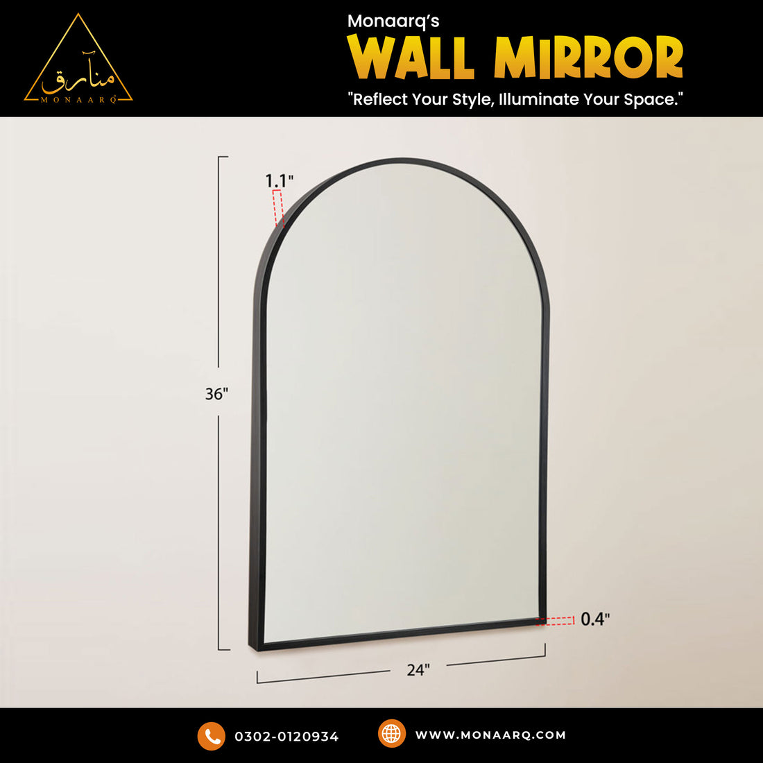 Wall Mirror (Arch shape)