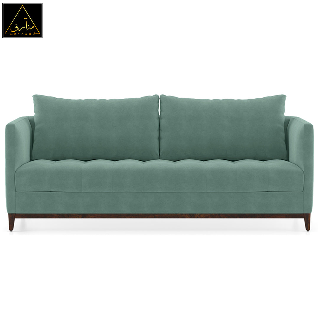 Florence Compact Sofa (Dusty Turquoise Velvet)