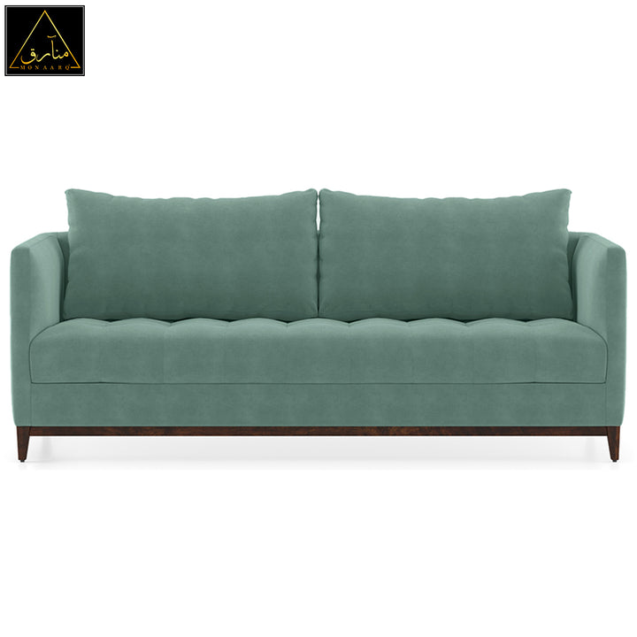 Florence Compact Sofa (Dusty Turquoise Velvet)