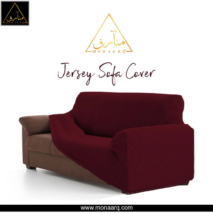 JERSEY SOFA COVER - Maroon