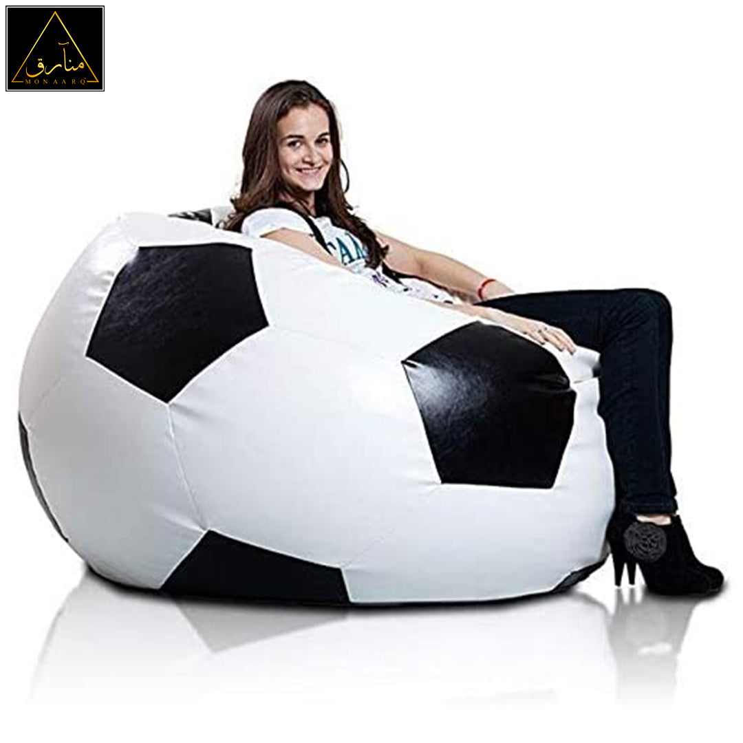 Football Beans Bag Black and White