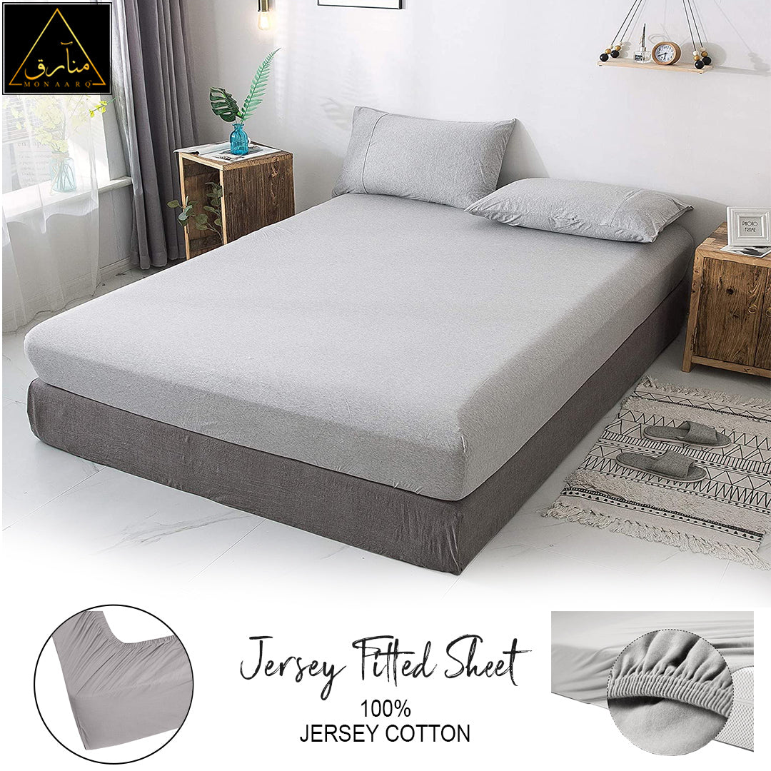 Jersey Fitted Sheet (Grey)