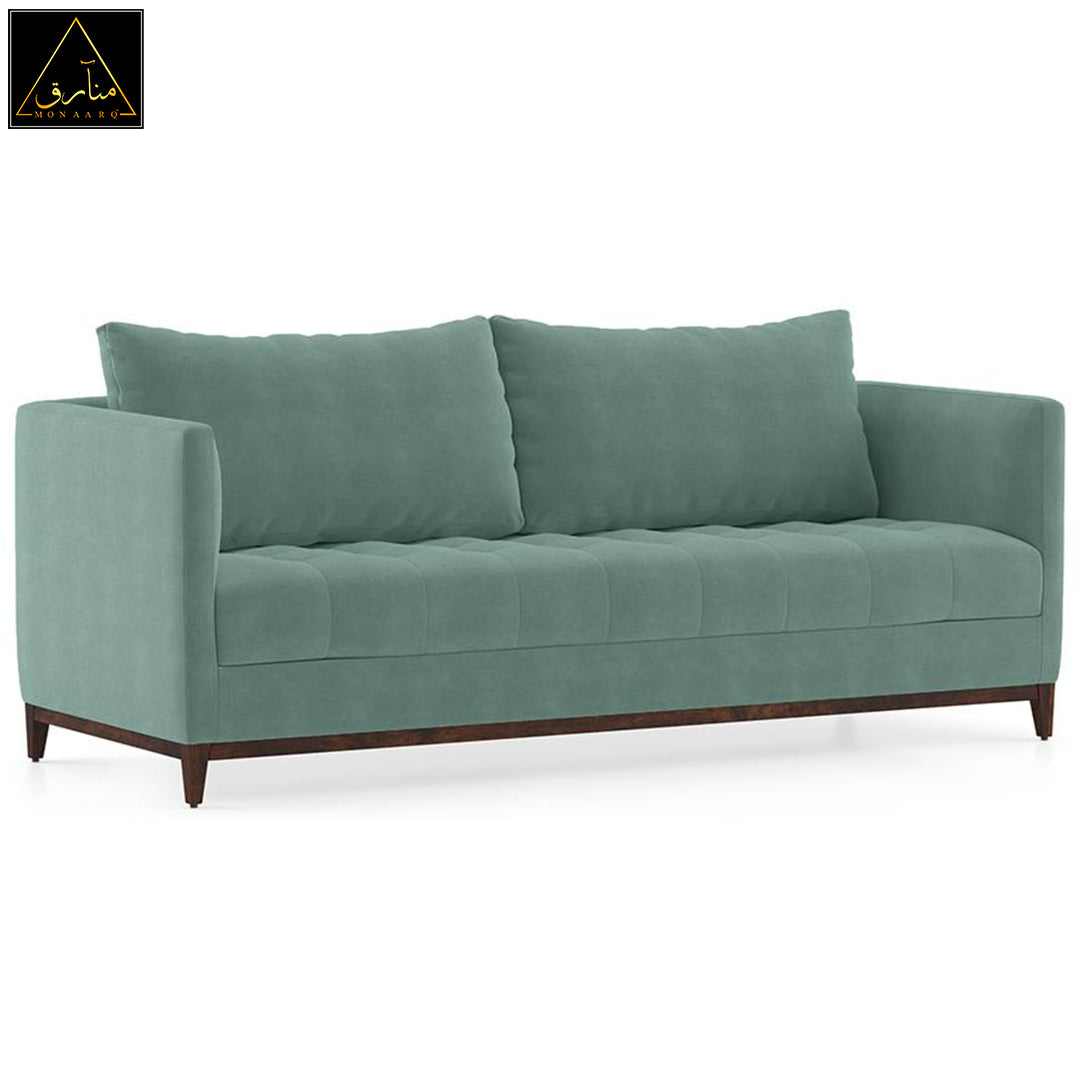 Florence Compact Sofa (Dusty Turquoise Velvet)