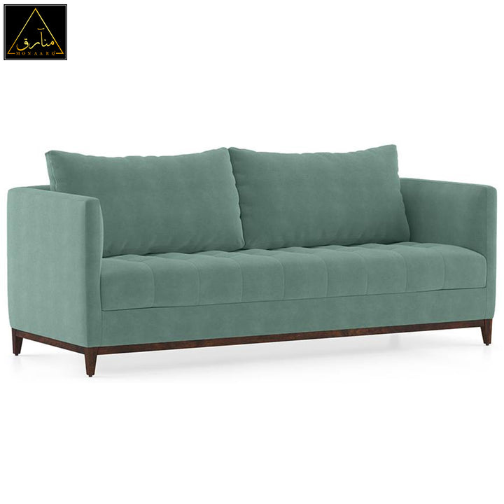 Florence Compact Sofa (Dusty Turquoise Velvet)