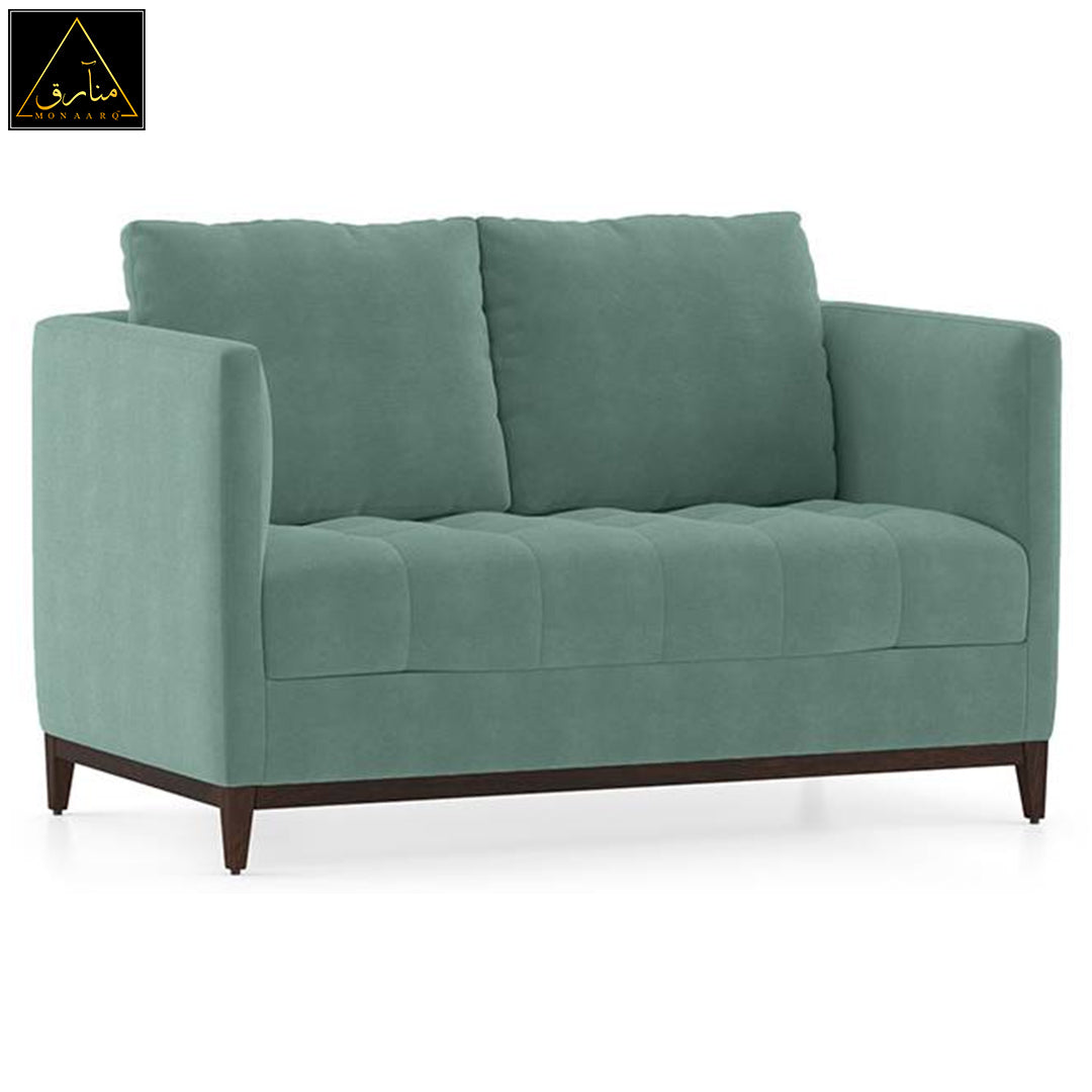 Florence Compact Sofa (Dusty Turquoise Velvet)