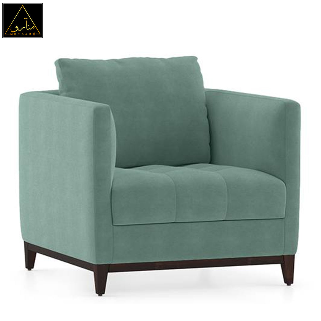 Florence Compact Sofa (Dusty Turquoise Velvet)