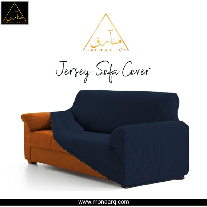 JERSEY SOFA COVER - Navy Blue