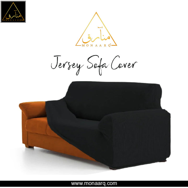 JERSEY SOFA COVER - Black