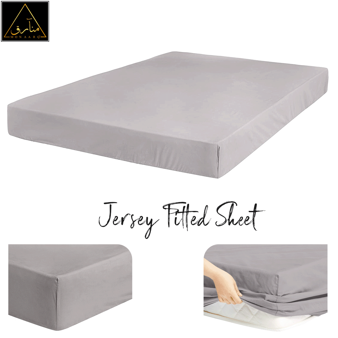 Jersey Fitted Sheet (Grey)