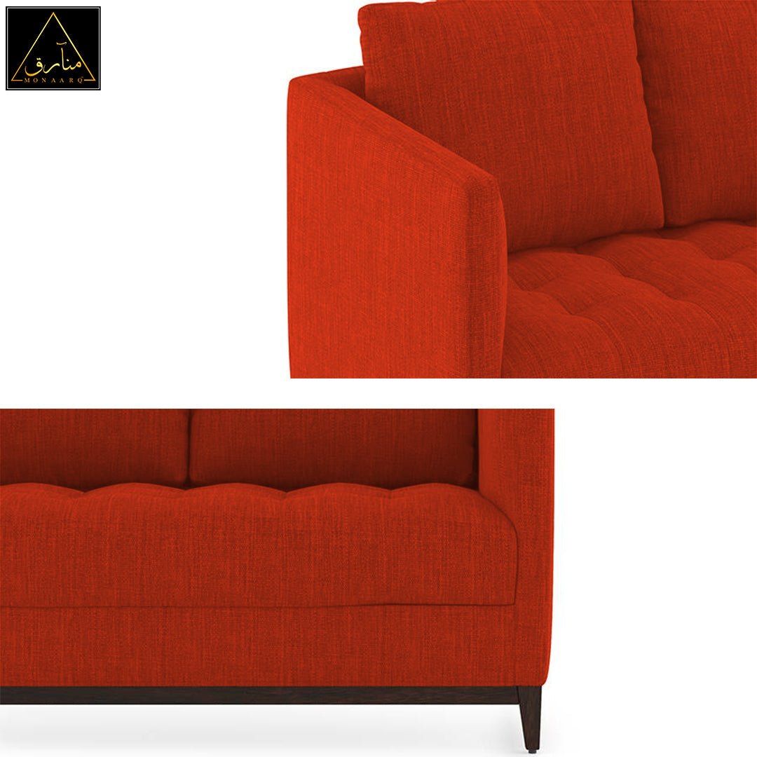 Florence Compact Sofa (Lava Rust)