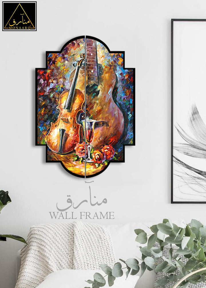 2 DIVIDED OIL PAINTING WALL FRAME