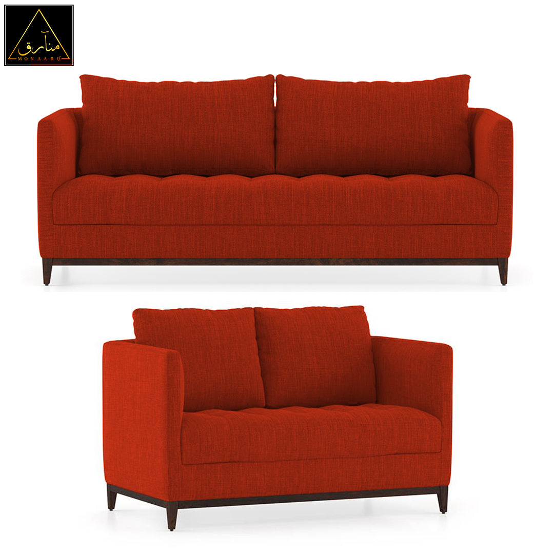 Florence Compact Sofa (Lava Rust)