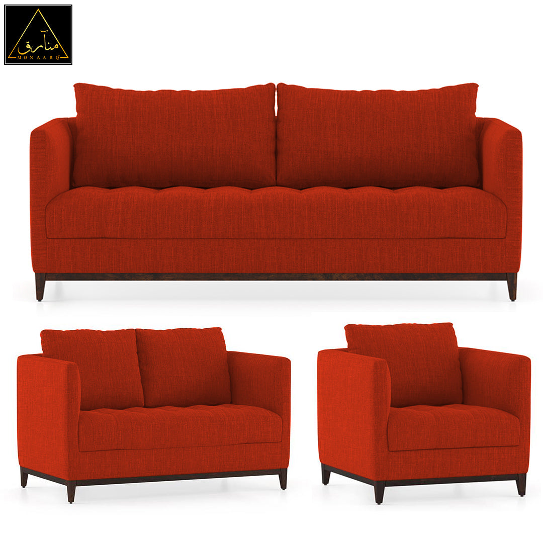 Florence Compact Sofa (Lava Rust)