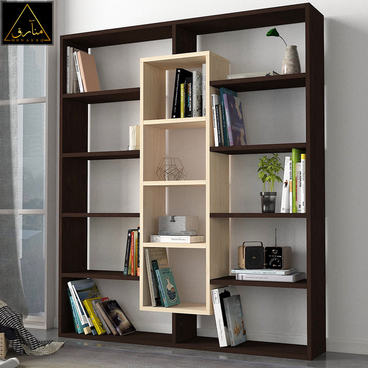 Ample Bookcase Beige-Brown