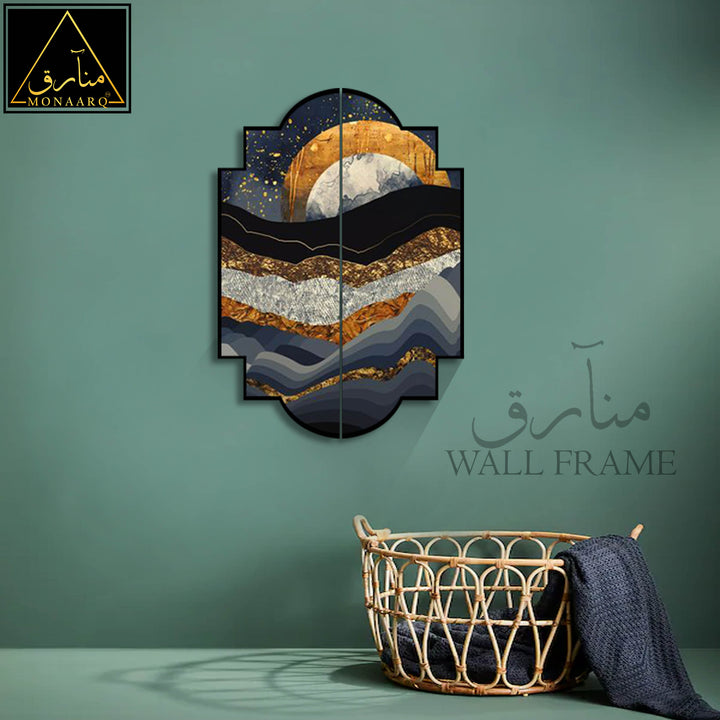2 DIVIDED OIL PAINTING WALL FRAME
