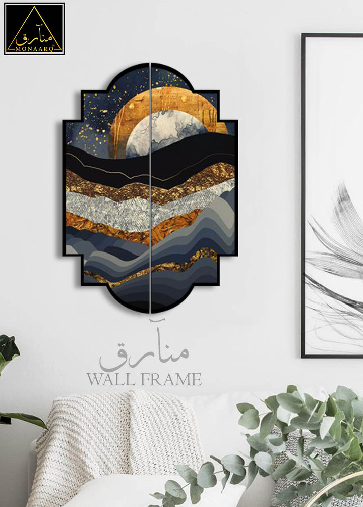 2 DIVIDED OIL PAINTING WALL FRAME