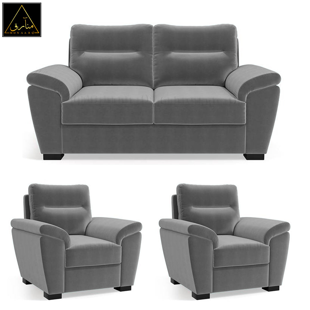 Adelaide Sofa (Ash Grey Velvet)