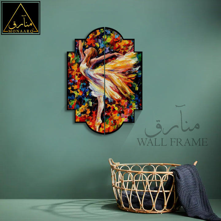 2 DIVIDED OIL PAINTING WALL FRAME