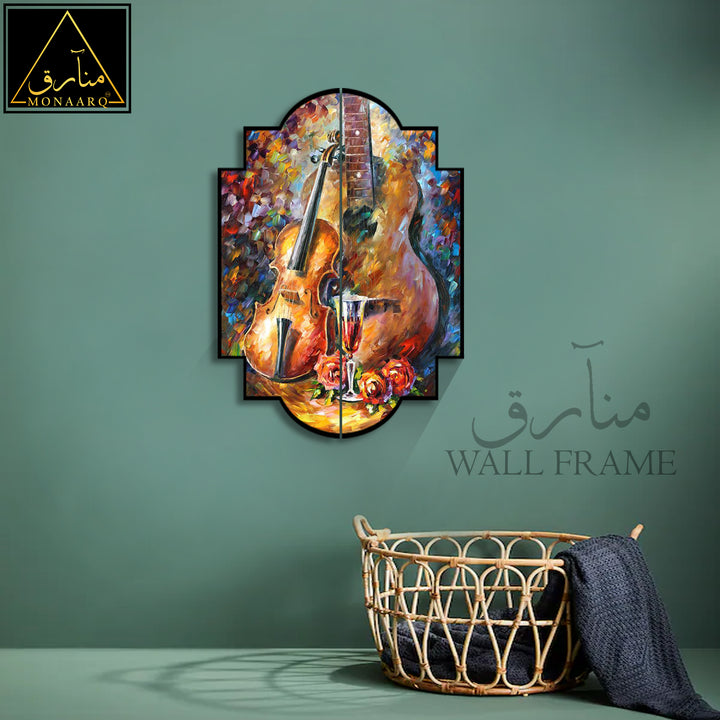 2 DIVIDED OIL PAINTING WALL FRAME