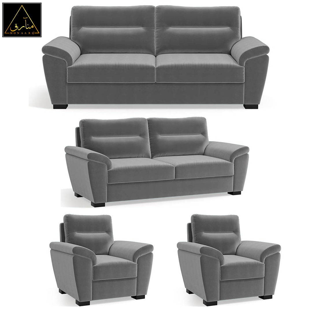 Adelaide Sofa (Ash Grey Velvet)
