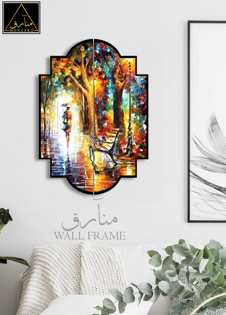 2 DIVIDED OIL PAINTING WALL FRAME