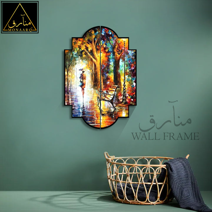 2 DIVIDED OIL PAINTING WALL FRAME
